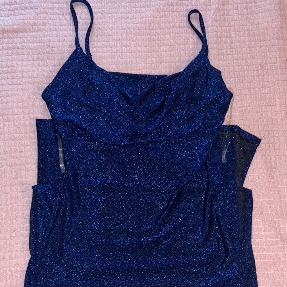 Haute Monde Shimmering Navy Camisole